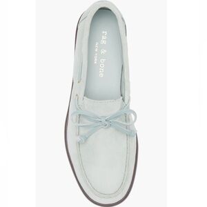 Rag & Bone Carter Boat Mint Suede Loafers